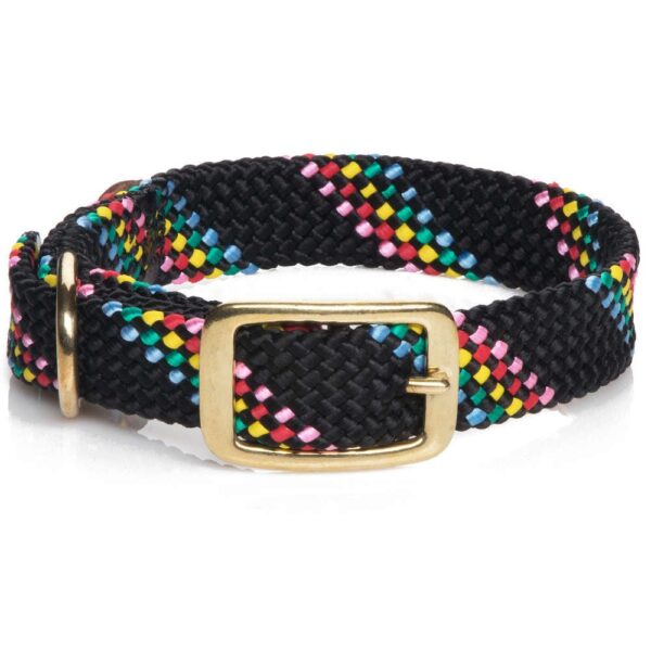 Mendota Doublebraided Collar 24" BLACK CONFETTI