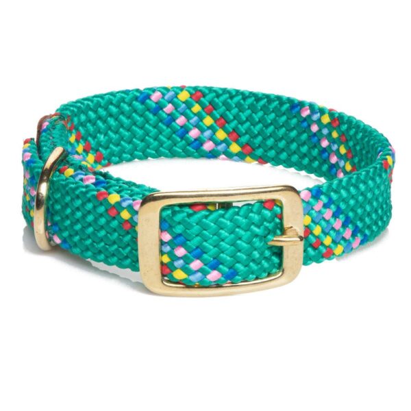 Mendota Doublebraided Collar 24" KELLY CONFETTI