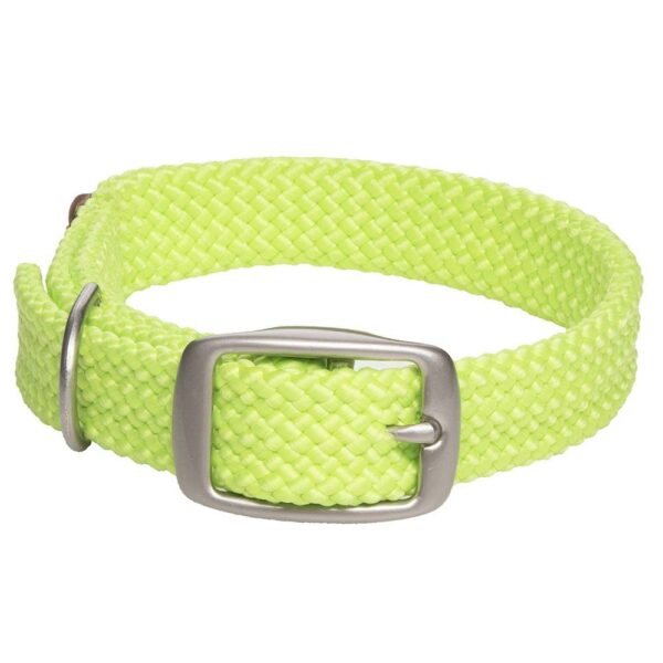 Mendota Doublebraided Collar 24" LIME Nickel