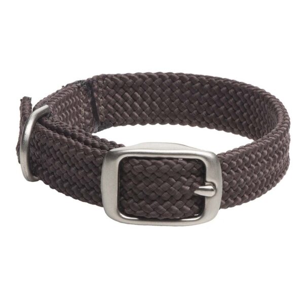 Mendota Doublebraided Junior Collar 12" BROWN Nickel